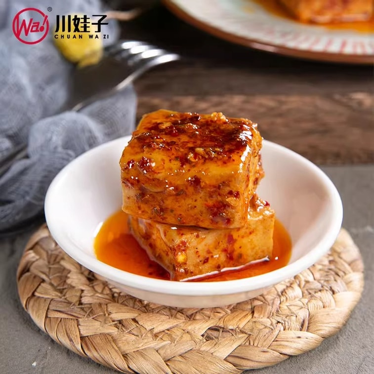 Sichuan Red Oil Fermented Tofu 180-Day Earthen Jar Fermented No Additives Mild & Creamy 220g 8