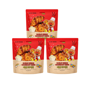 Anpanman Collaboration Croissant Chips Garlic Bread Flavor 3 Packs Savory And Crispy Snack