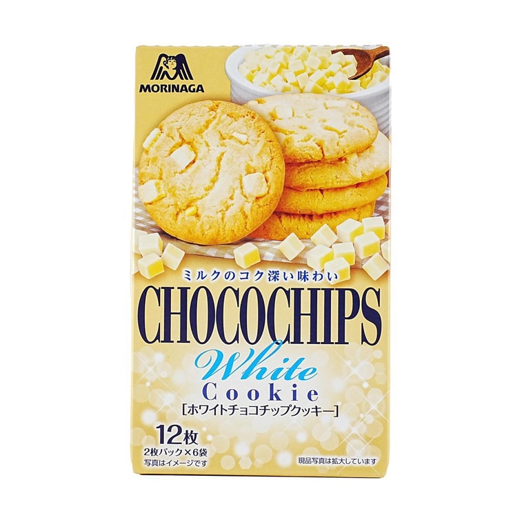 日本MORINAGA 森永 白巧克力曲奇餅乾 12枚入 105g 3