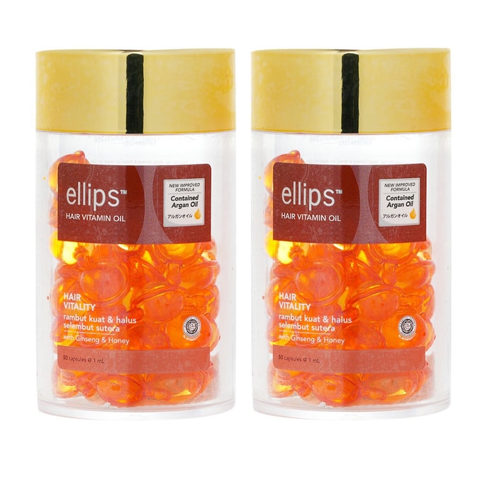 [홍콩 다이렉트 메일] 아이리스 오렌지 비타민 헤어 케어 캡슐 - 바이탈리티 시리즈 2x50캡슐