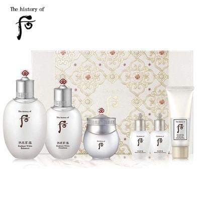 韩国THE HISTORY OF WHOO 拱辰享雪玉凝水乳美白套装6件入- 亚米