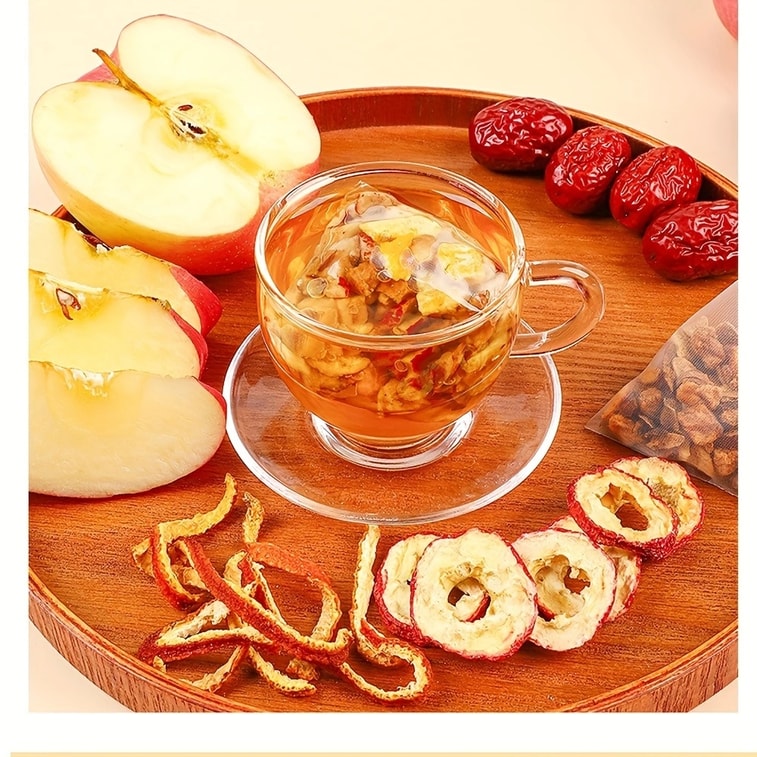 【Livraison directe du Canada】 Sifanda Thé aux pommes et à l'aubépine 100g (5g×20 sachets) Sucré et acidulé, désaltérant, une tasse par jour pour une sensation de légèreté, mélange de thés, cadeau de fête, saveur sucrée et acidulée, thé quotidien pour toutes les saisons 3