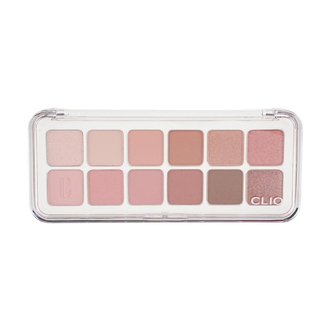 12-Color Eyeshadow Palette, Matte and Shimmer, Long-lasting, No Smudging #02 Rose Connect