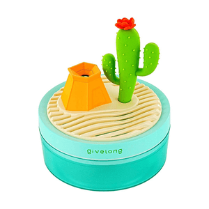 가로세로 12.5cm, 세로세로 14.3cm 크기의 귀여운 디자인의 USB 전원 방식 가로세로 가습기입니다.
