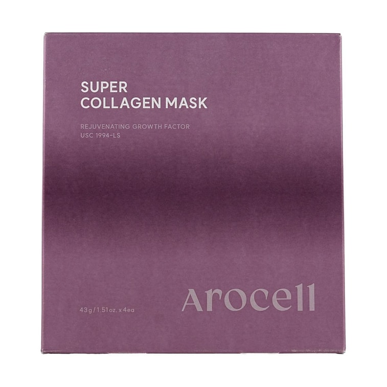 スーパーコラーゲンマスク、1.51オンス×4枚 4