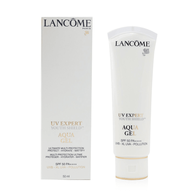 【香港直郵】 法國 蘭蔻 清透水漾防曬乳50ml SPF50 PA++++「小白管」輕薄不悶痘 高倍防曬隔離 妝前打底 男女通用」