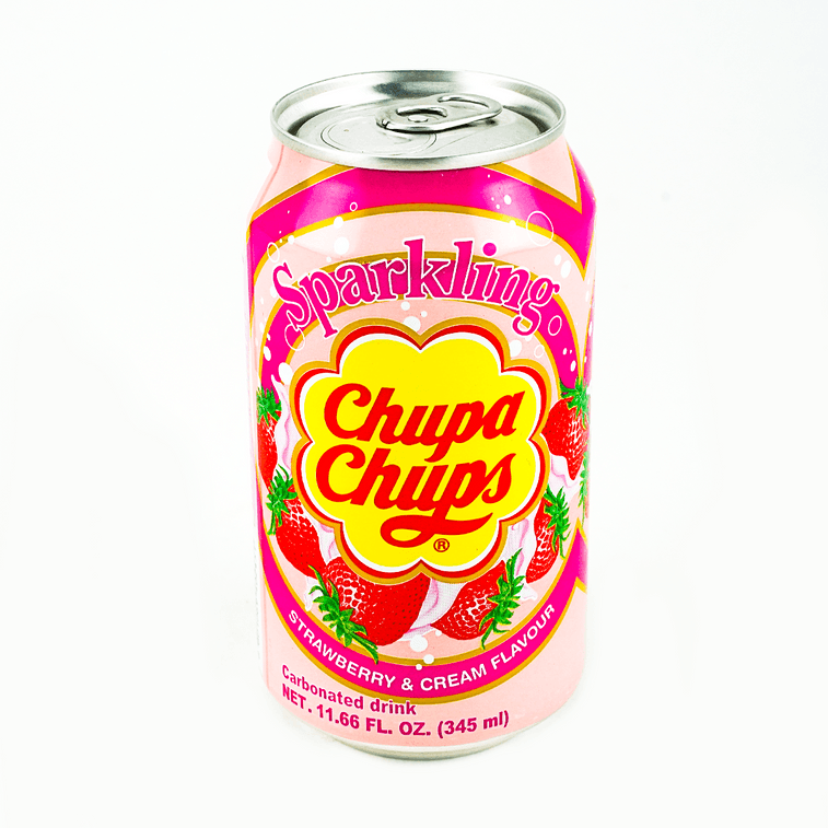 【超值裝】韓國CHUPACHUPS珍寶珠 珍啵果味汽水飲料 草莓奶油味 345ml*6【好喝到冒泡】 8