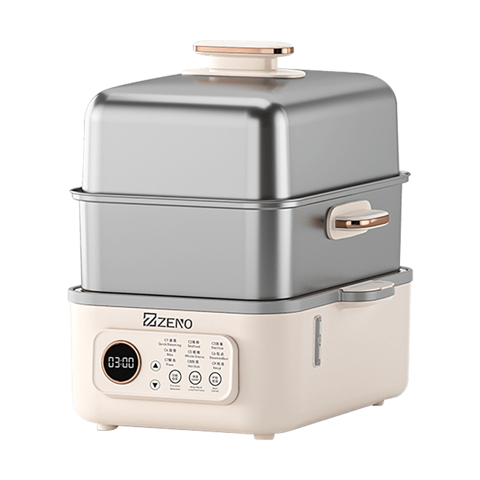 2-tier Electric Steamers Stainless Steel 17L