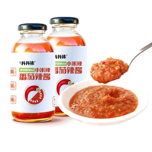 Doudou La Spicy Tomato Fresh Fruit Low-Fat Chili Sauce 260g, Premium Stir-Fry and Side Dish Chili Sauce [Yunnan Special Dai Flavor]