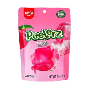 AMOS阿麦斯 剥皮软糖  白桃味 170g【真实果汁添加】