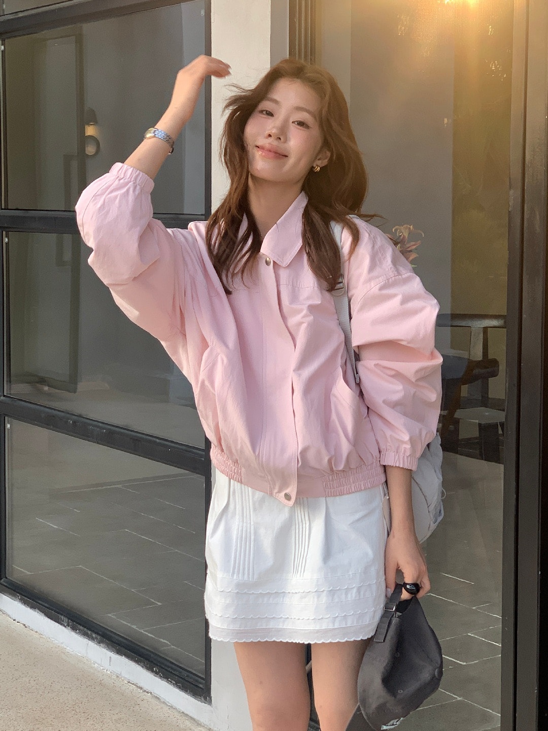 【加拿大直邮】 加拿大 SCENARIO 短款外套 柔粉微风款 粉色 均码