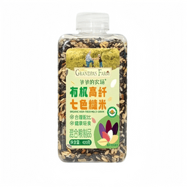 【中国直邮】 爷爷的农场 有机七色糙米 燕麦粗粮饭420g/袋