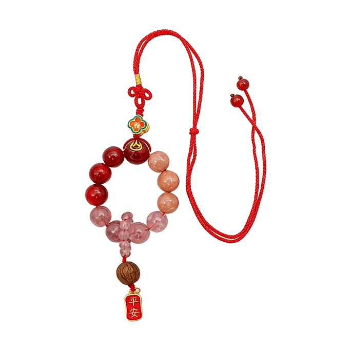 Five Elements Crystal Car Pendant Fire Style Lingyin Blessing Incense Beads Car Interior Decor