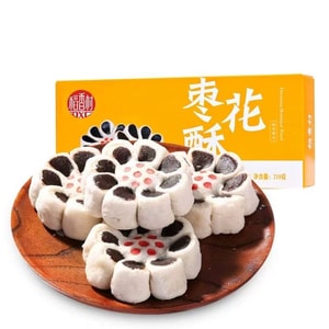 稻香村 枣花酥 北京特产枣泥酥饼传统红枣点心小吃老式糕点 210g 【宫廷糕点】【枣味醇厚 层层酥皮】