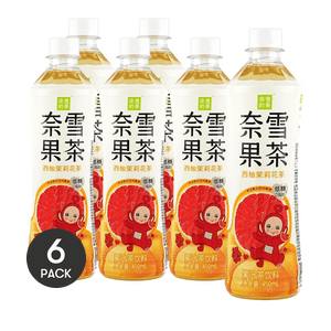 Fruit Tea-Grapefruit Jasmine,Low Sugar And 0 Fat,15.22 fl oz*6【6 Packs】