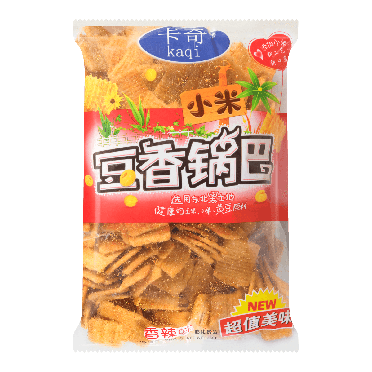 卡奇小米豆香锅巴香辣味280g怎么样