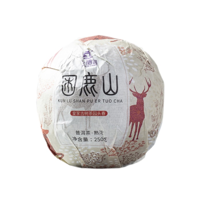 Trapped Deer Ripe Puer Tea Tuo Cha 2019 Fermented Ripe Puer Tea 250g