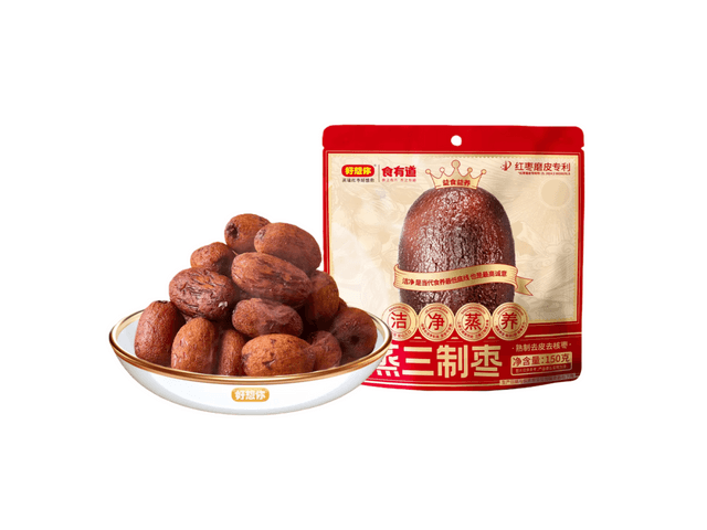 中國直郵】 好想你新疆三蒸三製紅棗黑金棗去皮去核0添加150g*1袋- Yami