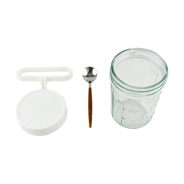 Oat Cup Portable Cup with Lid Spoon Salad Cup Graduated Milk Cup 350ml 3