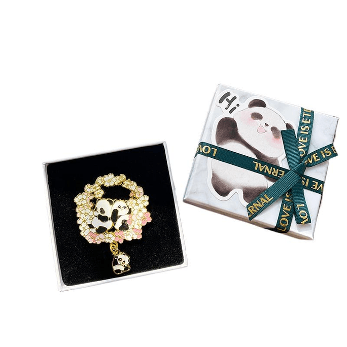 Cultural And Creative Small Gift Panda Refrigerator Magnet Peace And Happiness 7CM*1 Piece