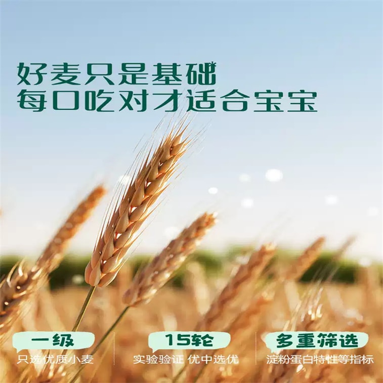 【中国直邮】 英氏 加蛋白彩蝶面牛肉芦笋番茄味婴儿面条 宝宝辅食面条无添加食盐 200g(25g*8袋) 3