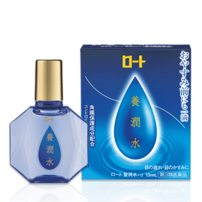 ROHTO Nourishing Water Eye Drops Night Repair Cornea Visual Fatigue Dry Tearing 13ml