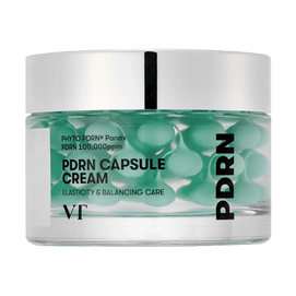韩国VT 纯素PDRN胶囊乳霜 100 弹力平衡修护面霜 50ml 紧致弹润透亮 舒缓镇静降温 改善泛红补水 无香 敏感肌适用