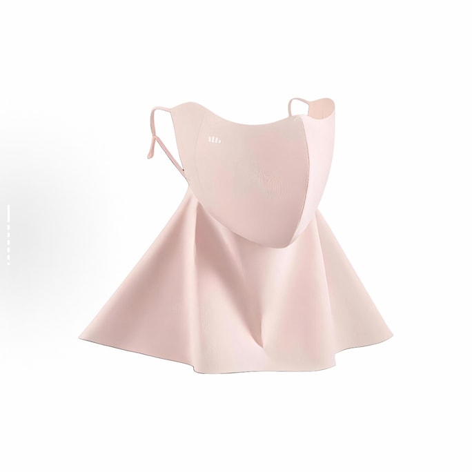 【香港からの直送】Jiaoxia 3D立体ネックプロテクション日焼け止めマスク、ベルベットピンク、UVカットUPF50+、スリムデザイン、運転、サイクリング、屋外での使用に適し、男性と女性に同じスタイル、通気性があり蒸れない