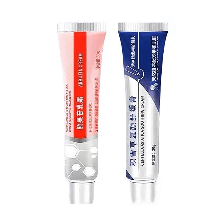 素秀臣氏 积雪草软膏20g+熊果苷乳霜30g 淡化痘坑 去黑头粉刺 控油修护凝胶