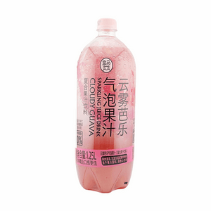 盒马 云雾芭乐气泡果汁 1.25L 【添加NFC原浆】【清爽气泡】