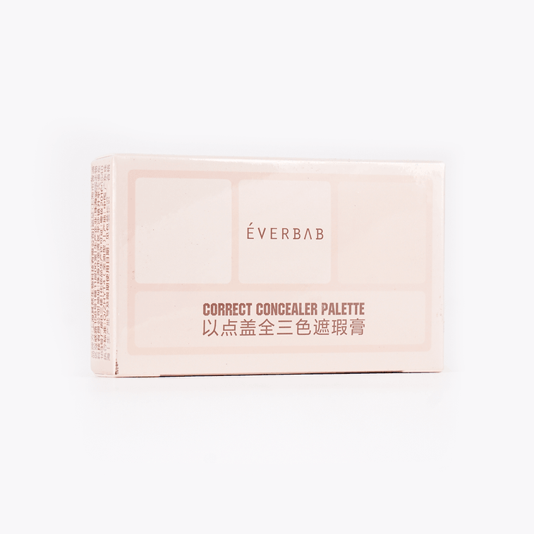 EVERBAB艾蓓拉 以點蓋全三色遮瑕膏 滋潤持久膏狀 遮蓋斑點黑眼圈 4.5g 配遮瑕刷 5