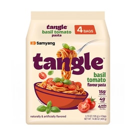 Tangle Basil Tomato Pasta, 4 Pack, 14.8 oz【High Protein Air-Dried】