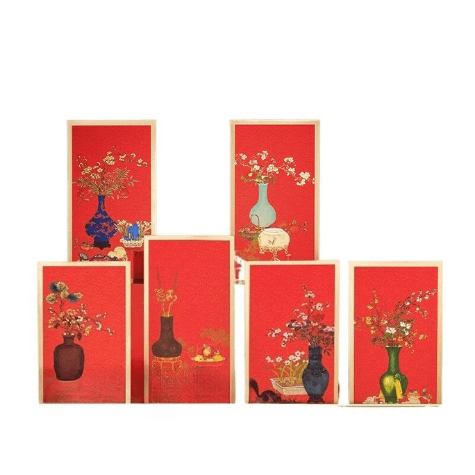 Emperor Palace New Year Auspiciousness Red Packet 17.5 * 9.5 Cm * 6 Pieces * 1 Set