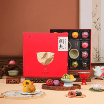 南宋胡记 锦色莲华糕点礼盒 300g【9味12枚荷花酥+龙井茶酥+2杯盏】【浙江杭州特产点心】【春节年货必买】