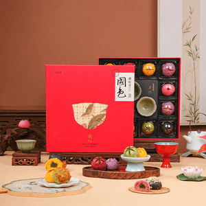 カラフルロータスペストリーギフトボックス 12個入り 10.58オンス【午年】