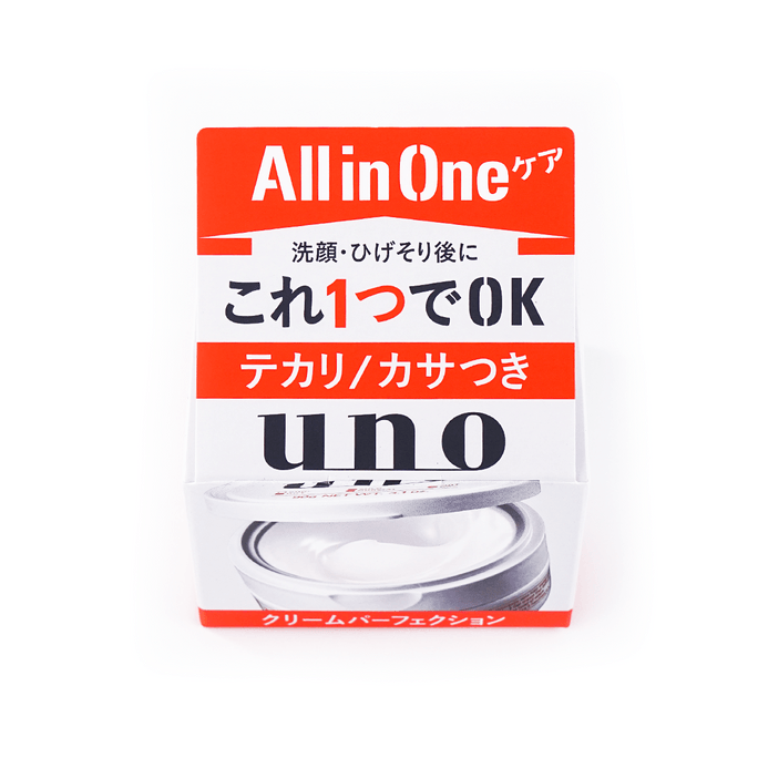 日本SHISEIDO资生堂 UNO吾诺 男士专用多效合一清爽控油保湿面霜 90g