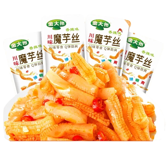 Konjac Noodles, Spicy Konjac Flavor Snack [6 Packs Inside], Approx. 110g*1 Bag