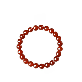 【中国直邮】宫里上新天然红玛瑙鸿福长久玉髓手链8mm*1件