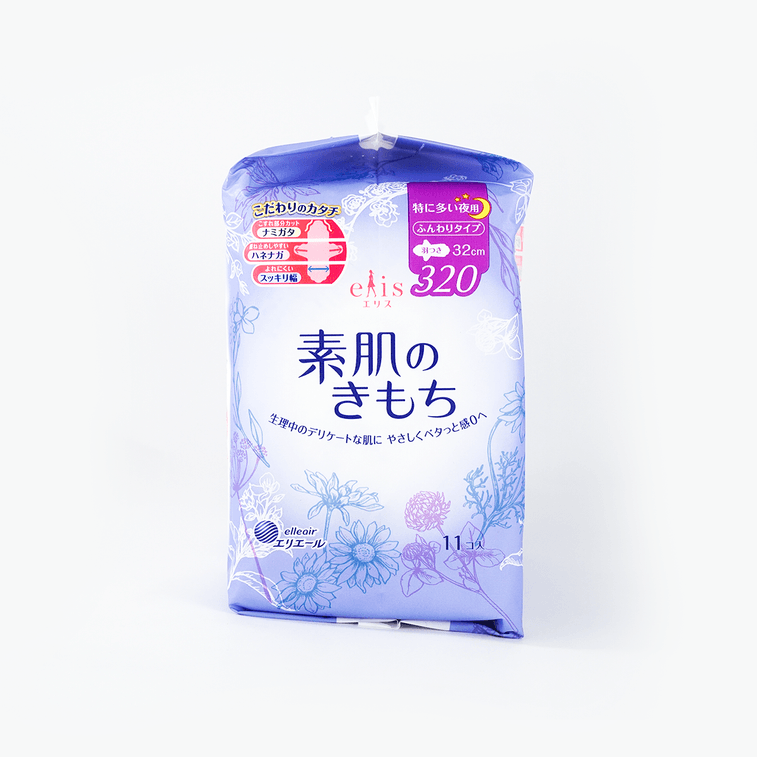 日本ELIS怡丽 素肌棉柔护翼卫生巾 夜用型 320mm 11枚入 3