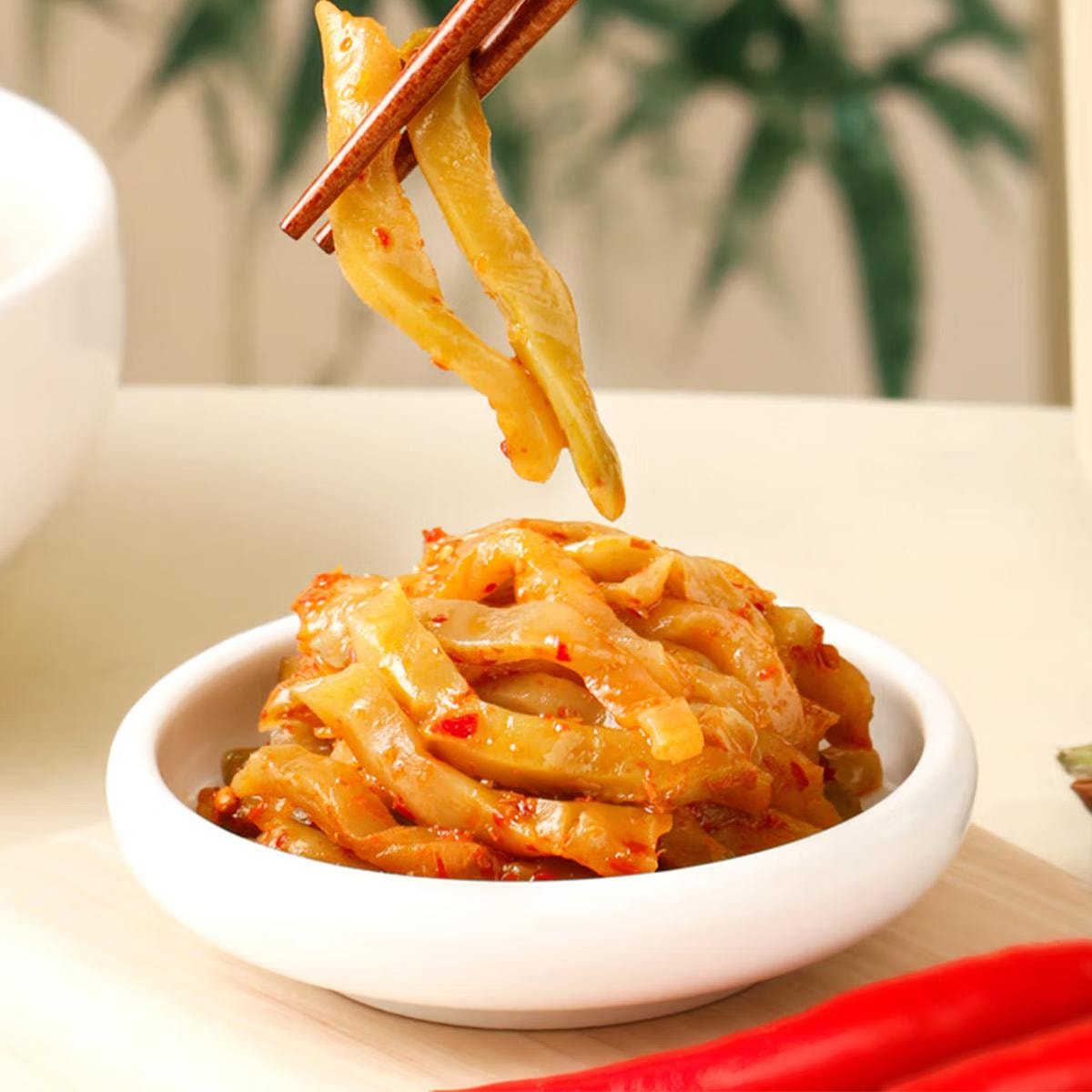 Spicy Zha Cai - Shredded Mustard Plant in Sauce, 2.8 oz 1