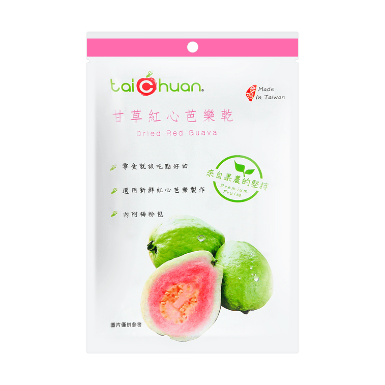 台灣泰泉 甘草紅心芭樂乾 鮮果乾 100g 3
