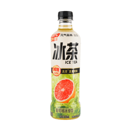 元氣森林 葡萄柚冰綠茶 果汁茶飲料 450ml【減糖≥25%】