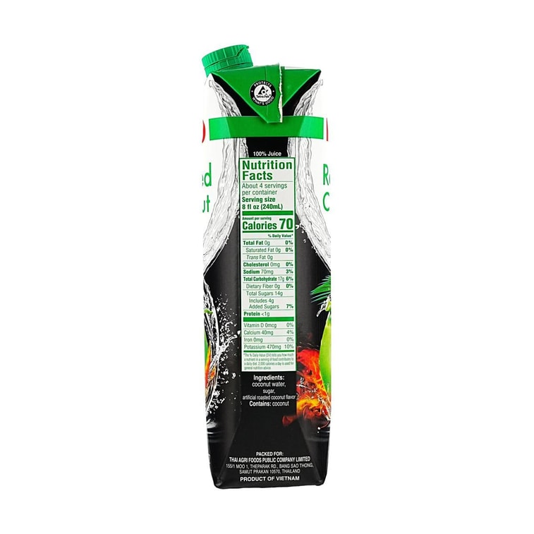 Roasted Coconut Water 100% Juice, 33.81 fl oz【Replenish Electrolytes】 4