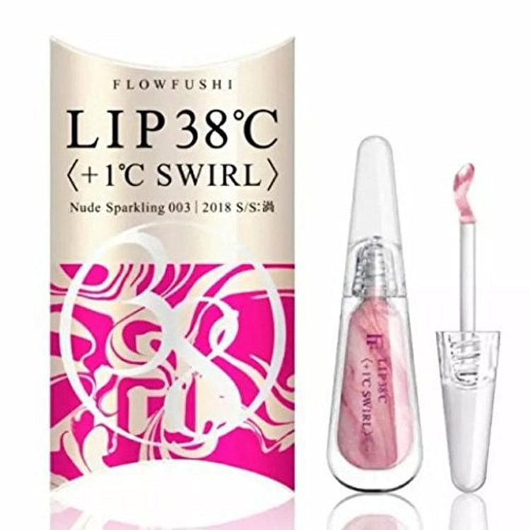 lip 38 c  FLOWFUSHI 38 3$38 FLOW FUSHI LIP3818NUDE SPARKLING 003