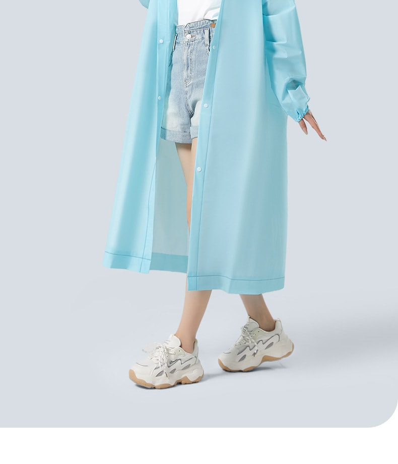 尚官 便携式束口雨衣 椰奶白/件【加厚材质 便携束口 带帽防护】户外登山徒步雨披 防泼耐磨 出行应急雨衣 轻便易收纳 户外出行防雨装备