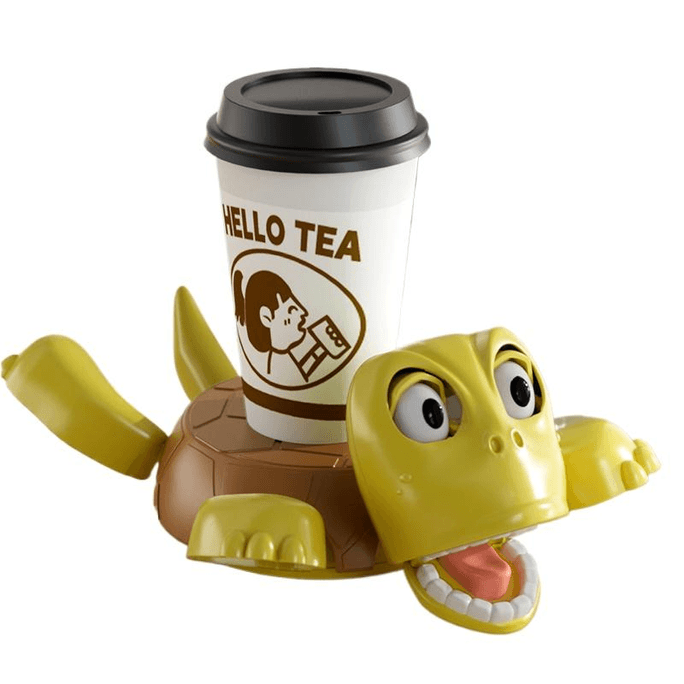 Funny Turtle Teacup Cushion Moves, With A Yellow 17.5 * 13cm Ornament In The Shape Of A Bastard