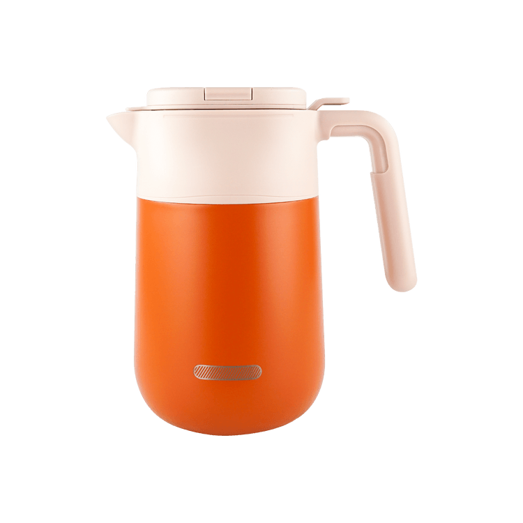 RELEA Vacuum Insulated Flask Thermal Pitcher with LED Temperature Display  2000ml Orange 