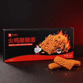 良品铺子 火鸡脆脆面 干脆面 点心面 250g【秘制火鸡味】【爆辣酥脆】