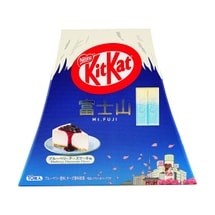 日本NESTLE雀巢 KITKAT奇巧 富士山限定巧克力威化饼干 蓝莓芝士蛋糕味 10枚 116g【日本限定富士山造型礼盒】