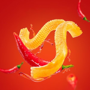 Spicy Sichuan Mala Vegetarian Tripe,Konjac Snacks, 12.7oz